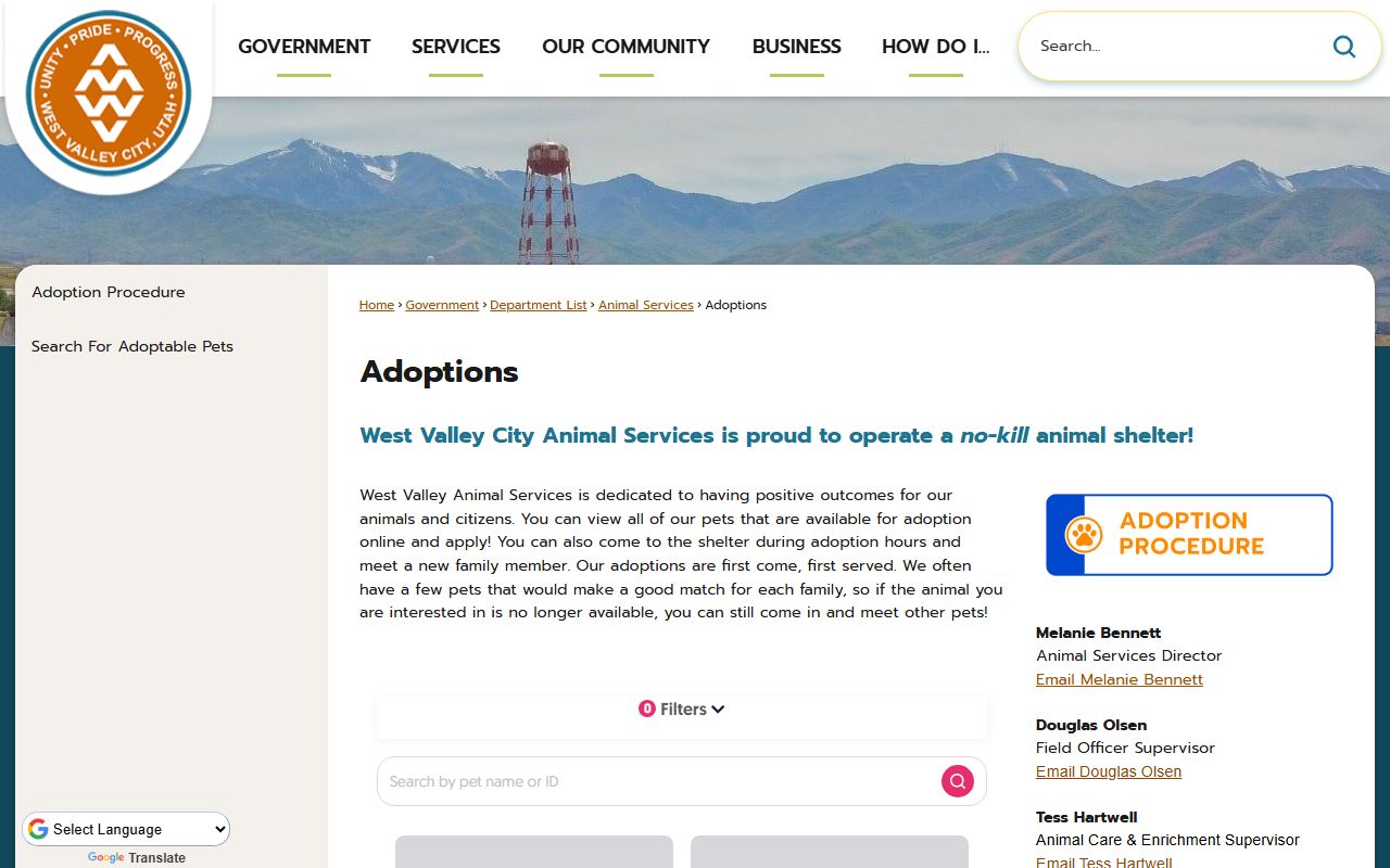 West Valley City People Search transparency page