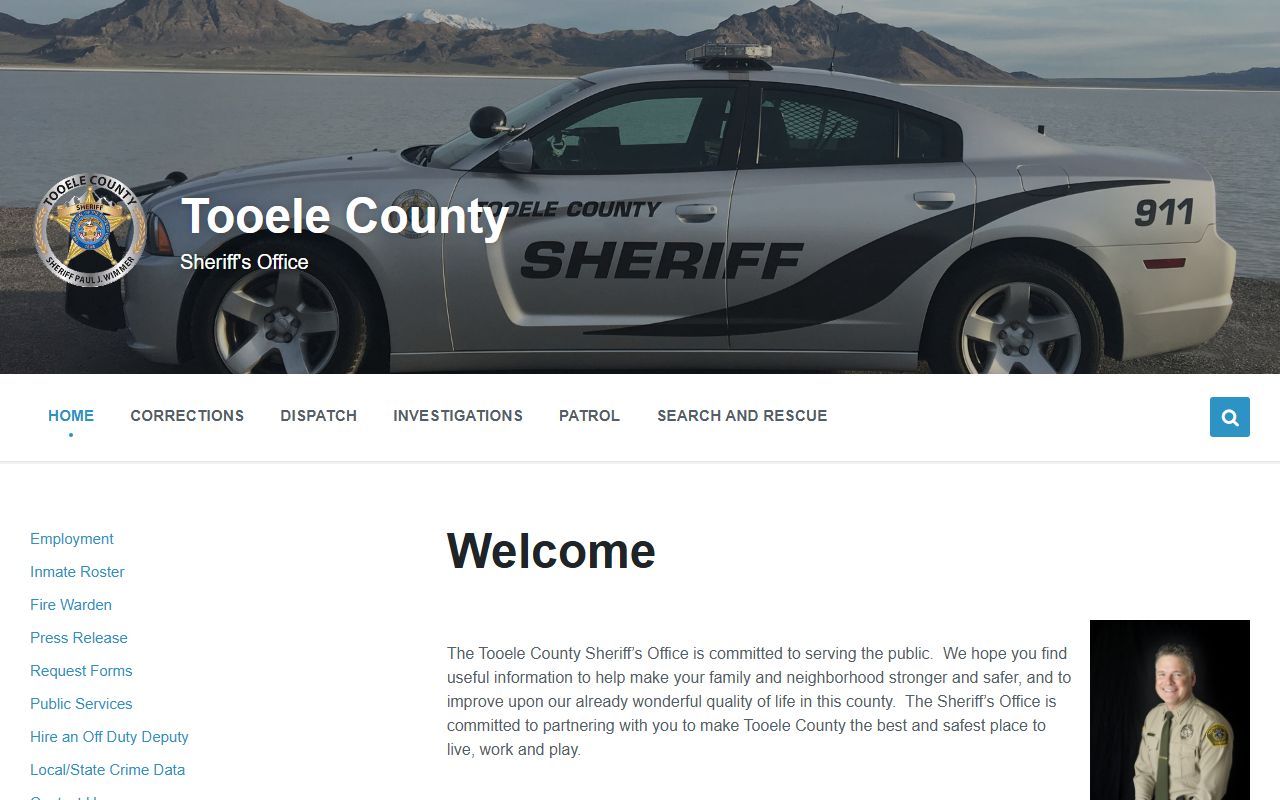 Tooele County People Search sheriff records page