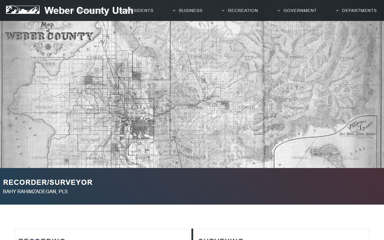 Weber County People Search survey records screenshot